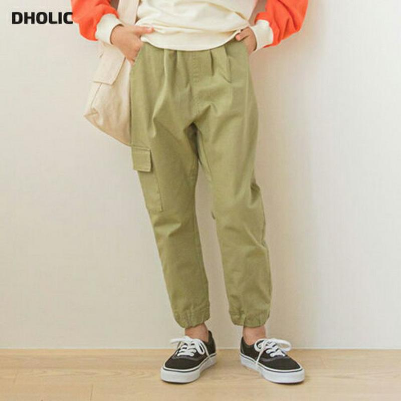 【キッズ10%OFF】カーゴポケットパンツ p007270 キッズ 【3~8才】【pt】【韓国 ファッション ボトムス パンツ 
