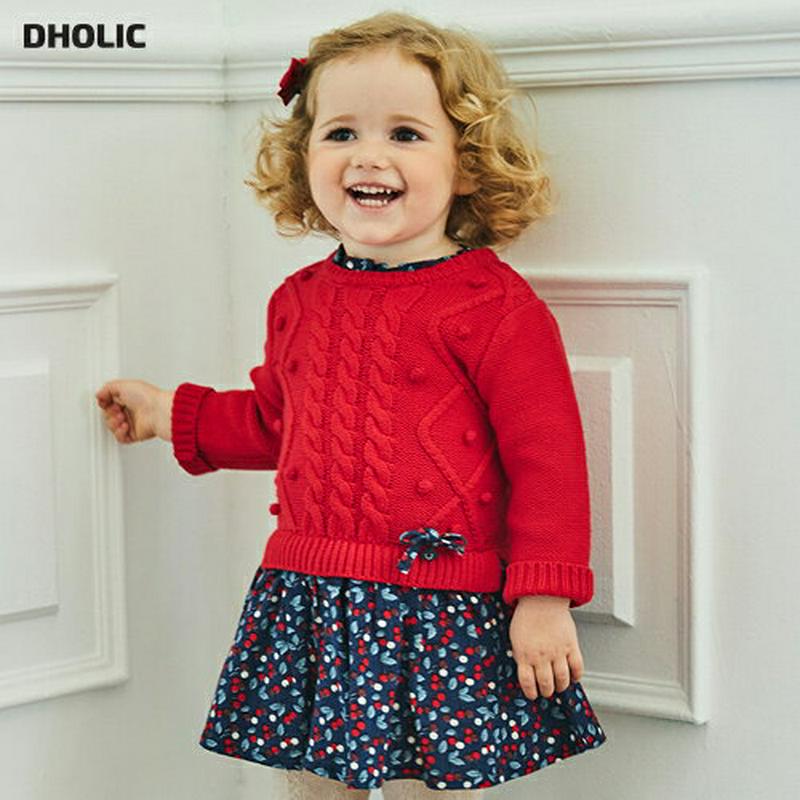 【キッズ30%OFF】ニットレイヤードワンピース p007284 キッズ 【3~8才】【ops】【韓国 ファッション ワンピース ミニ ショート 膝上 フレア Aライン 女の子 長袖 ニット レイヤード風 パターン 柄 キッズ 子供 子供用 幼稚園 通学 通園 小学生 春 秋 冬】【KIDS】