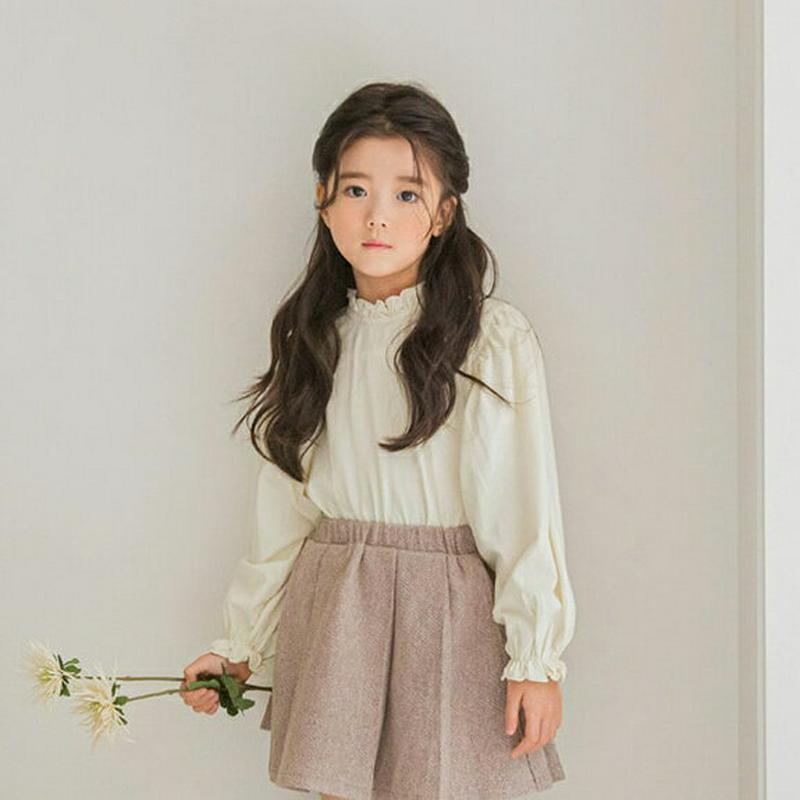 【キッズ10%OFF】フリルパフTシャツ p007274 キッズ 【3~8才】【tops】【韓国 ファッション トップス Tシャ