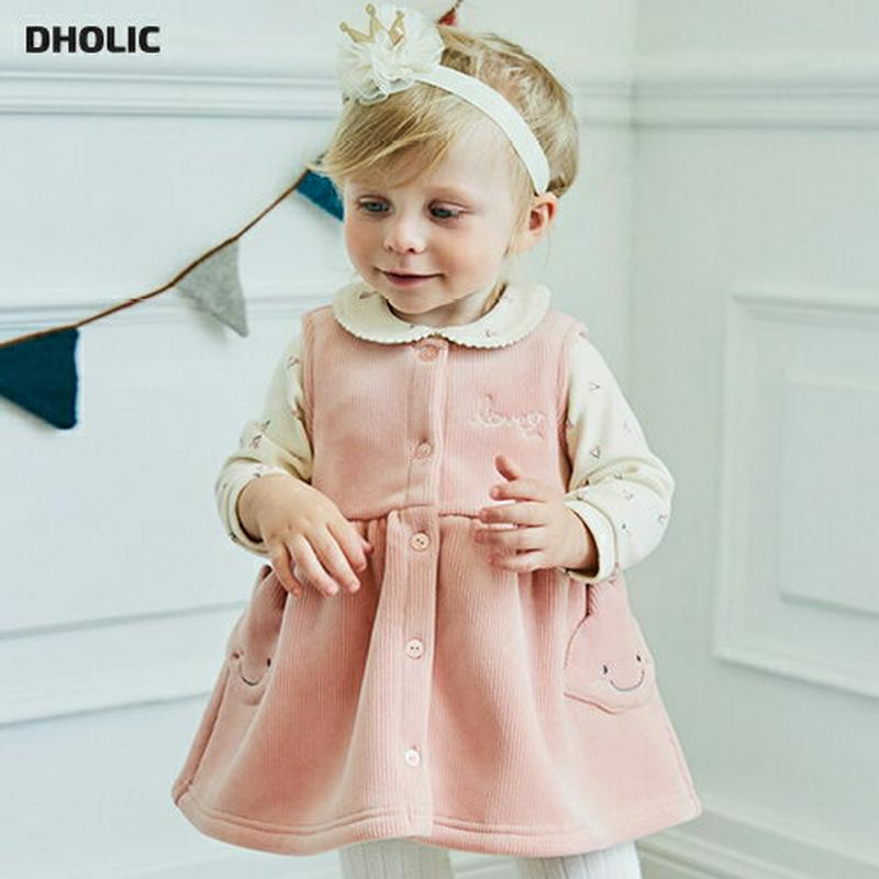 【キッズ30%OFF】【送料無料】チェリーブラウス&フェイスポケットワンピースSET p007288 キッズ 【3~8才】【SET】【韓国 ファッション セット ワンピース ショート フレア Aライン コーデュロイ ブラウス 長袖 女の子 キッズ 子供 子供用 幼稚園 小学生 春 秋 冬】【KIDS】