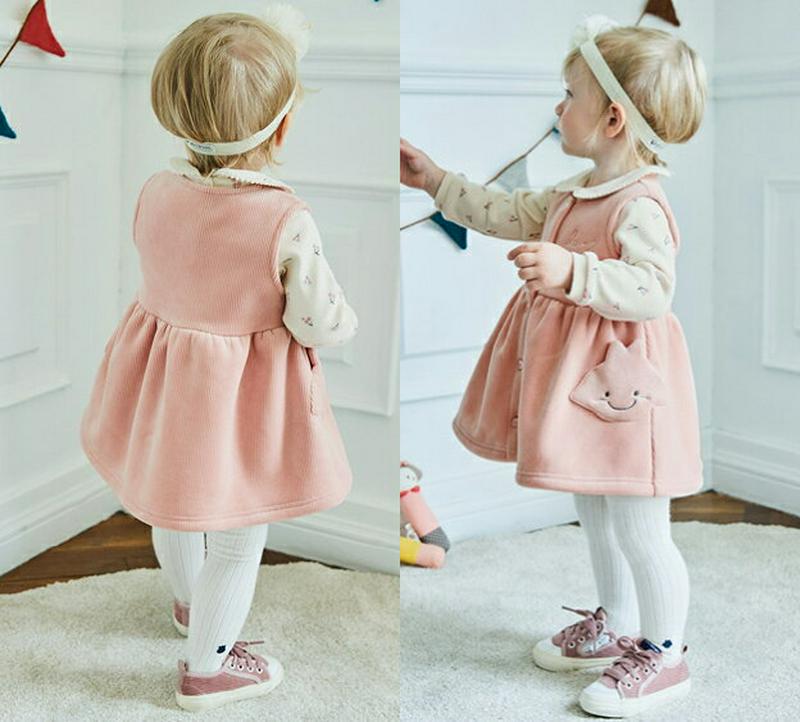 【キッズ30%OFF】【送料無料】チェリーブラウス&フェイスポケットワンピースSET p007288 キッズ 【3~8才】【SET】【韓国 ファッション セット ワンピース ショート フレア Aライン コーデュロイ ブラウス 長袖 女の子 キッズ 子供 子供用 幼稚園 小学生 春 秋 冬】【KIDS】