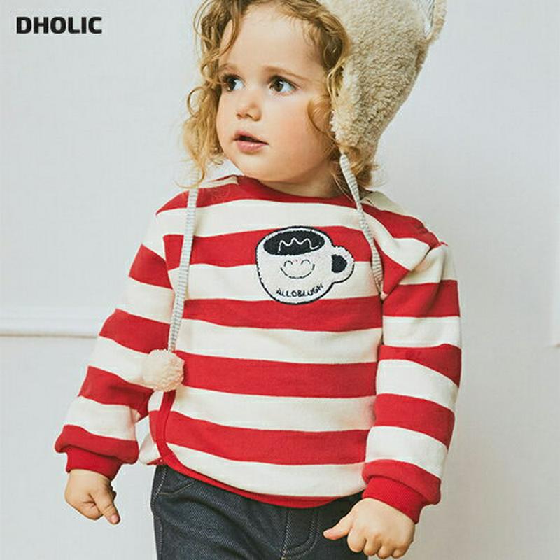 【キッズ30%OFF】裏起毛パッチボーダーTシャツ p007286 キッズ 【3~8才】【tops】【韓国 ファッション トップス Tシャツ カットソー ラウンドネック パッチ ロゴ 刺繍 女の子 男の子 ユニセックス キッズ 子供 子供用 幼稚園 通学 通園 小学生 秋 冬】【KIDS】