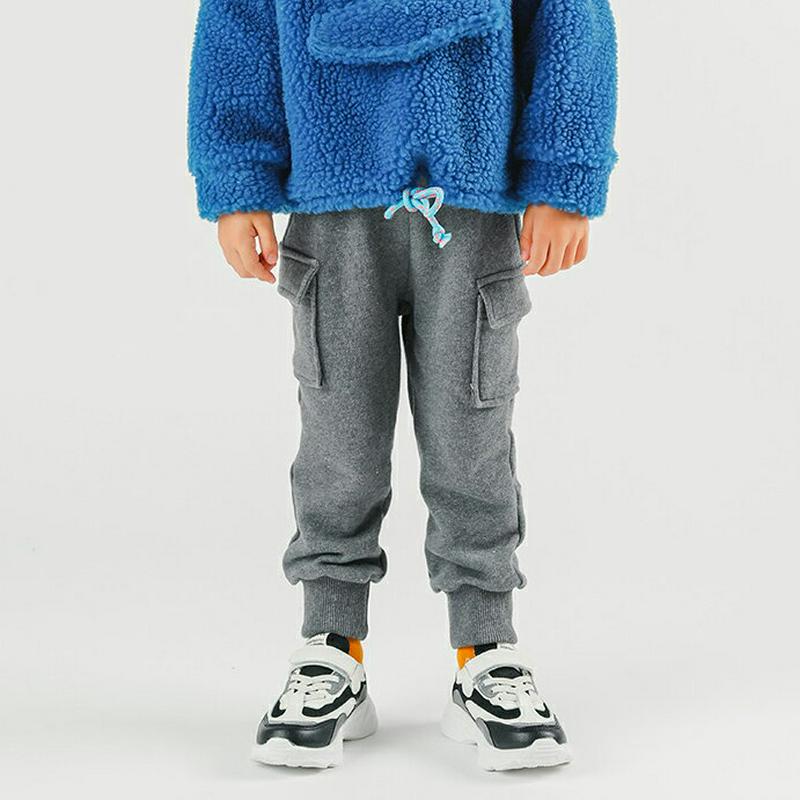 イージーカーゴジョガーパンツ p007327 キッズ 【3~8才】【pt】【韓国 ファッション ボトムス パンツ ロング ストレート スリム 無地 絞り ウエストゴム 男の子 女の子 ユニセックス キッズ 子供 子供用 幼稚園 通学 通園 小学生 春 秋 冬】【KIDS】