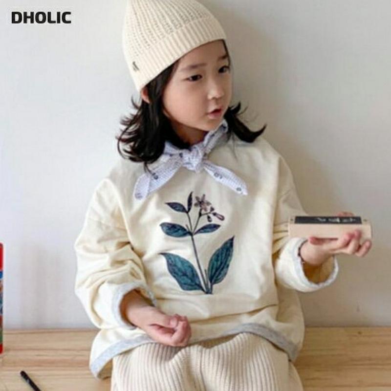 【キッズ10%OFF】フラワースウェット u06910 キッズ 【3~8才】【tops】【韓国 ファッション トップス スウェッ