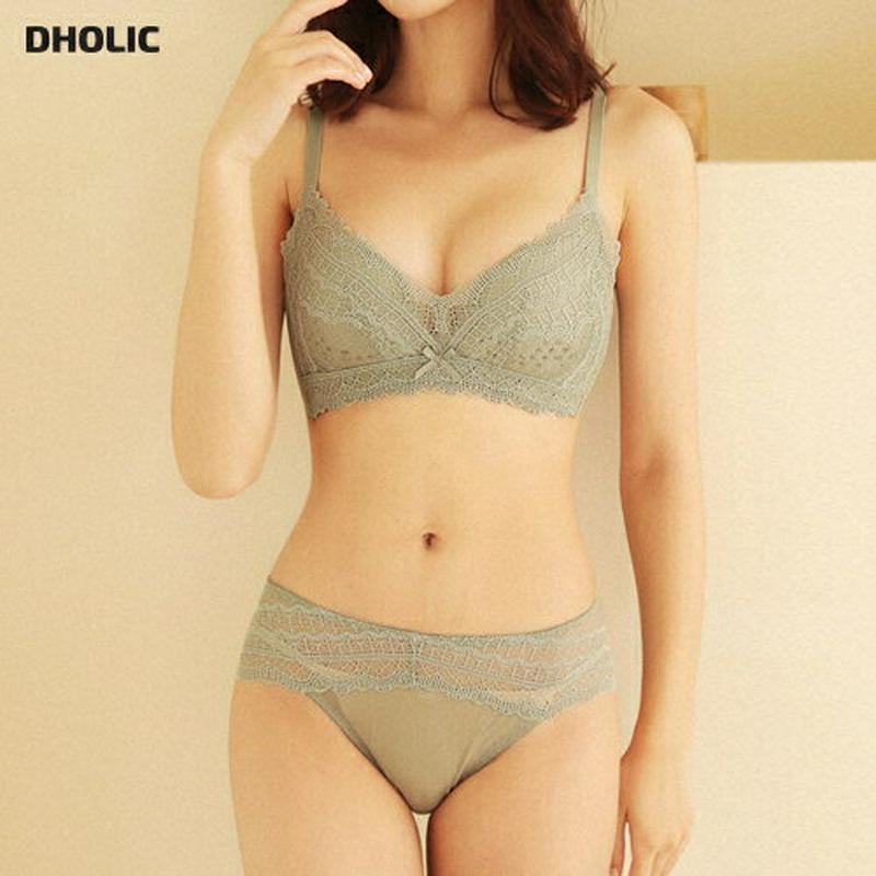 ウェーブラインレースブラ&ショーツSET・全3色・e44205 レディース【uw】【韓国 ファッション アンダーウェア ランジェ