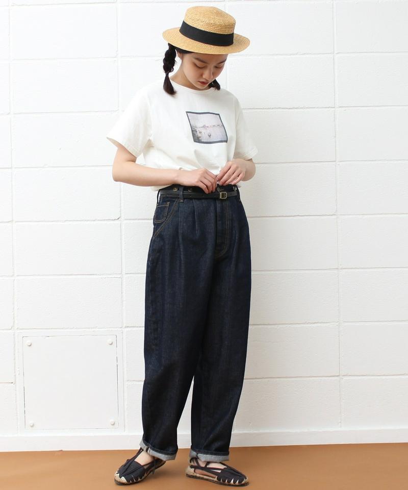 △mat　デニムタック テーパードパンツ②（mat quotidien）