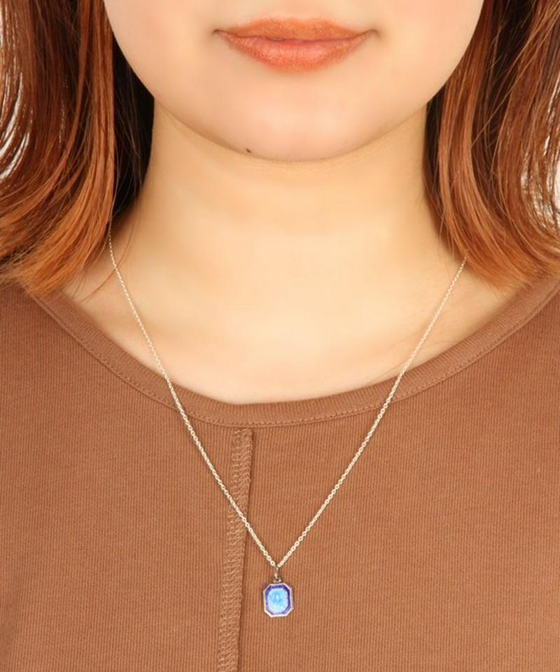 【美しいオールド感】シルバー925 イエス×マリア四角ネックレス