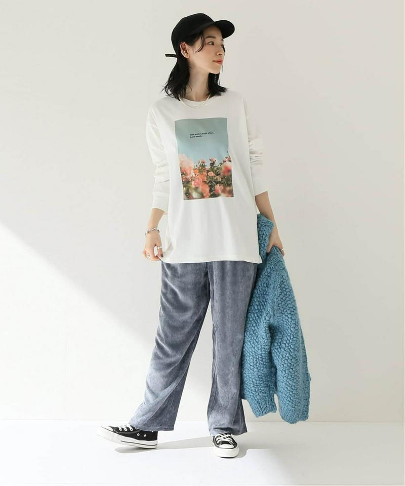 フラワープリントロングスリーブTEE◆（JOURNAL STANDARD relume）