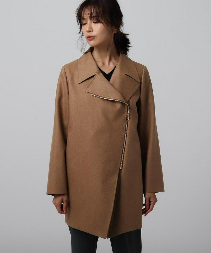 マリーニライトフラノ ライダース風コート