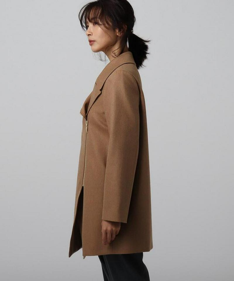 マリーニライトフラノ ライダース風コート