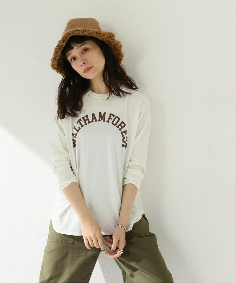 コットンラウンドロゴプリントTEE◆（JOURNAL STANDARD relume）