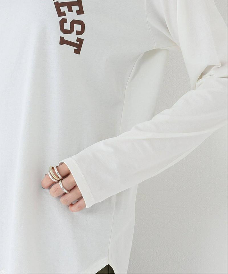 コットンラウンドロゴプリントTEE◆（JOURNAL STANDARD relume）