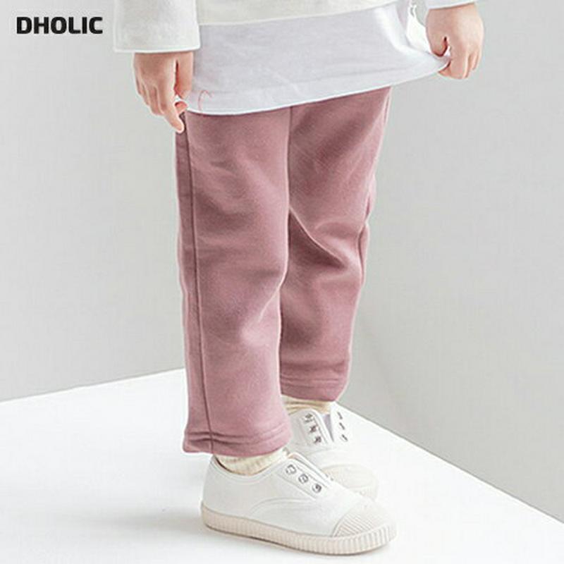 【新作10%OFF】裏起毛スリムパンツ u07684 キッズ 【3~8才】【pt】【韓国 ファッション ボトムス パンツ ロング