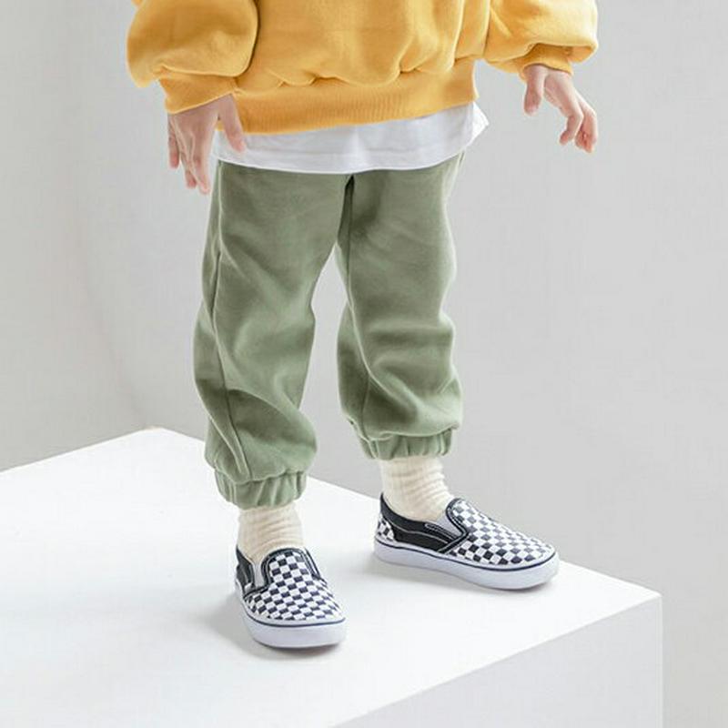 【新作10%OFF】裏起毛ジョガーパンツ u07700 キッズ 【3~8才】【pt】【韓国 ファッション ボトムス パンツ ロン