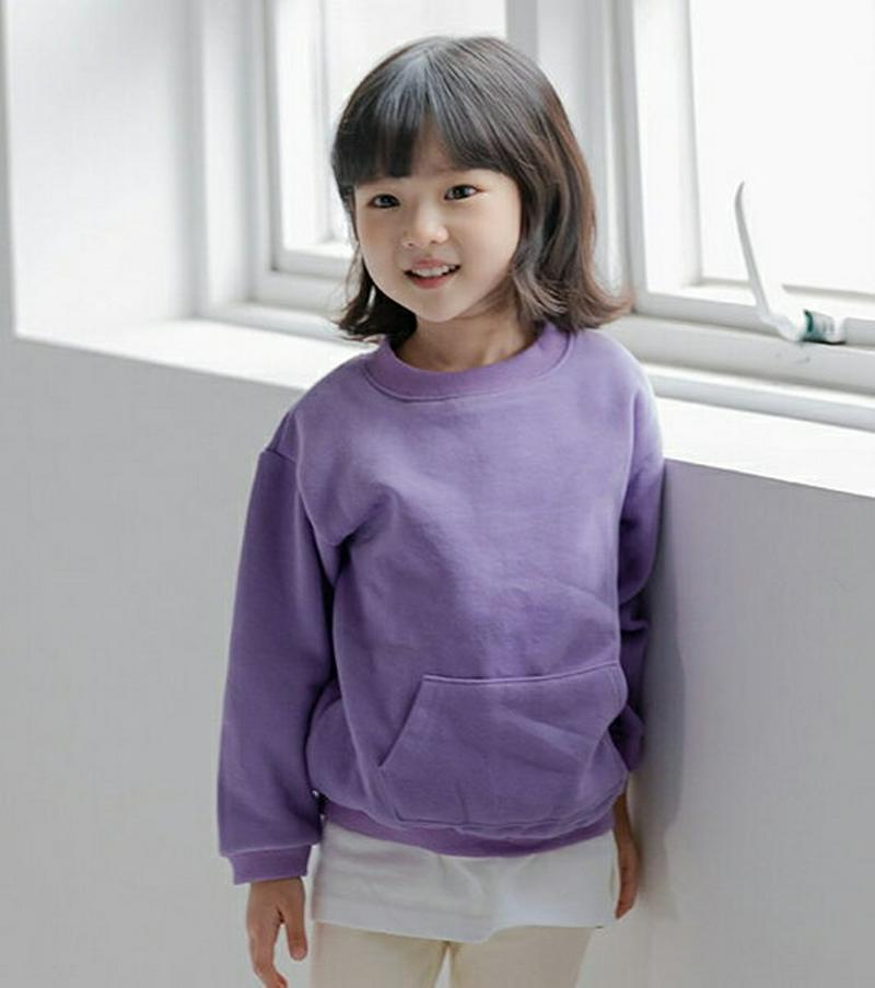 【新作10%OFF】マフポケットスウェット u07696 キッズ 【3~8才】【tops】【韓国 ファッション トップス スウェ