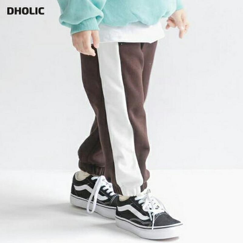 【新作10%OFF】フェイクファー裏地ラインパンツ u07693 キッズ 【3~8才】【pt】【韓国 ファッション ボトムス パ