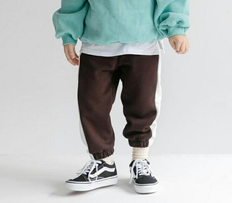 【新作10%OFF】フェイクファー裏地ラインパンツ u07693 キッズ 【3~8才】【pt】【韓国 ファッション ボトムス パ