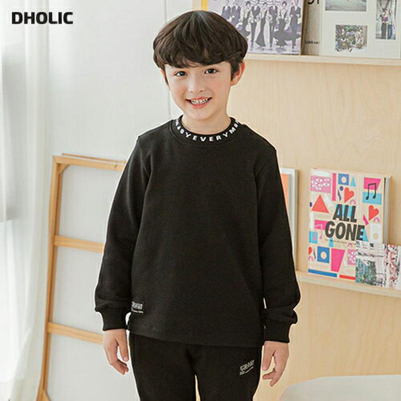 ロゴネックスウェット p007767 キッズ 【3~8才】【tops】【韓国 ファッション トップス スウェット トレーナー Tシャツ カットソー ラウンドネック クルーネック 長袖 女の子 男の子 キッズ 子供 子供用 幼稚園 通学 通園 小学生 春 秋 冬】【KIDS】