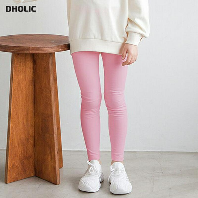 ウエスト配色レギンス p007737 キッズ 【3~8才】【pt】【韓国 ファッション ボトムス レギンス スパッツ パンツ ロング スリム タイト 無地 ストレッチ 伸びる 女の子 キッズ 子供 子供用 幼稚園 通学 通園 小学生 春 秋 冬】【KIDS】