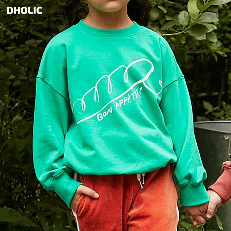 【新作10%OFF】バケットプリントスウェット u06481 キッズ 【3~8才】【tops】【韓国 ファッション トップス ス