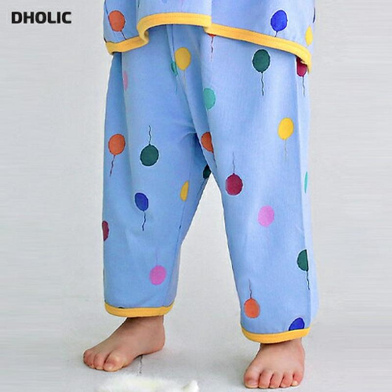 バルーンプリントパジャマパンツ・p007560 キッズ【3~8才】【pt】【パンツ ズボン ルームウェア パジャマ 部屋着 風船 総柄 カジュアル ラフ 女の子 男の子 韓国 韓国子供服 子供 こども 子供服 こども服】【KIDS】