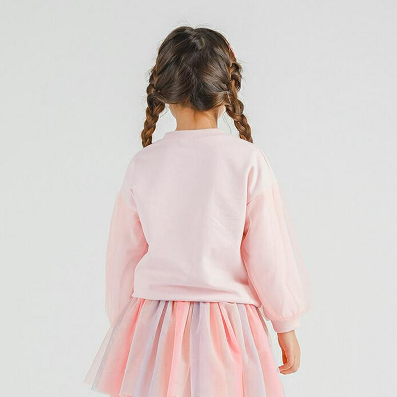 Sweety刺繍スウェット p007655 キッズ 【3~8才】【tops】【韓国 ファッション トップス スウェット トレーナー カットソー Tシャツ ラウンドネック 長袖 ロゴ 英字 女の子 キッズ 子供 子供用 幼稚園 通学 通園 小学生 春 秋 冬】【KIDS】