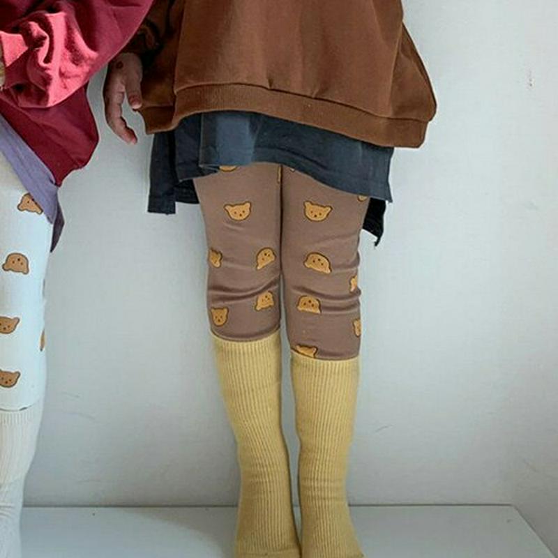 【新作10%OFF】ベアレギンス・u07602 キッズ【3~8才】【pt】【レギンス パンツ ズボン ボトムス くま クマ アニ