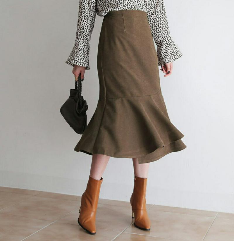 【新作10%OFF】スリットフレアヘムスカート・全3色・b64645 レディース【sk】【韓国 ファッション ボトムス スカート