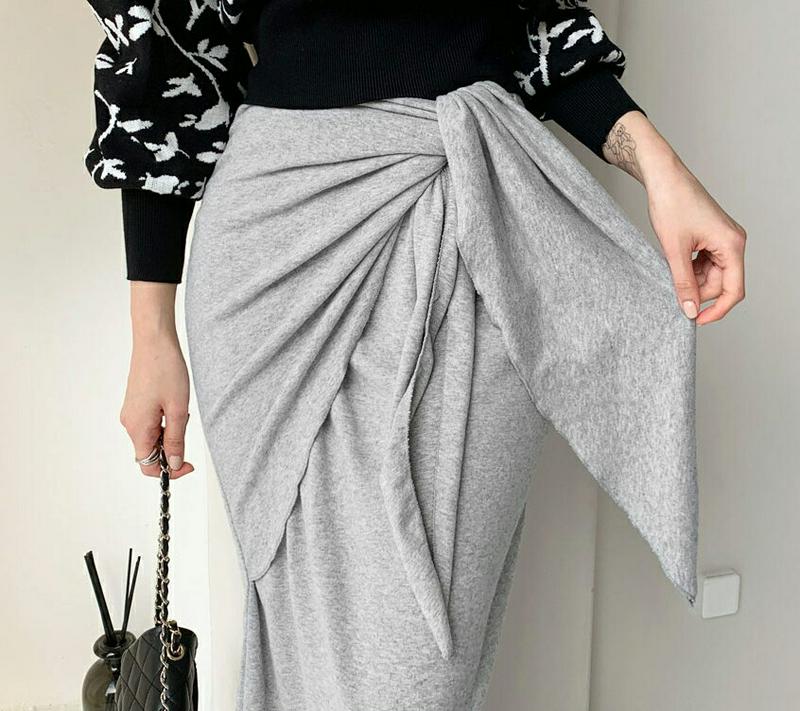 【新作10%OFF】起毛ラップスカート・全3色・t61472 レディース【sk】【韓国 ファッション ボトムス スカート ロング