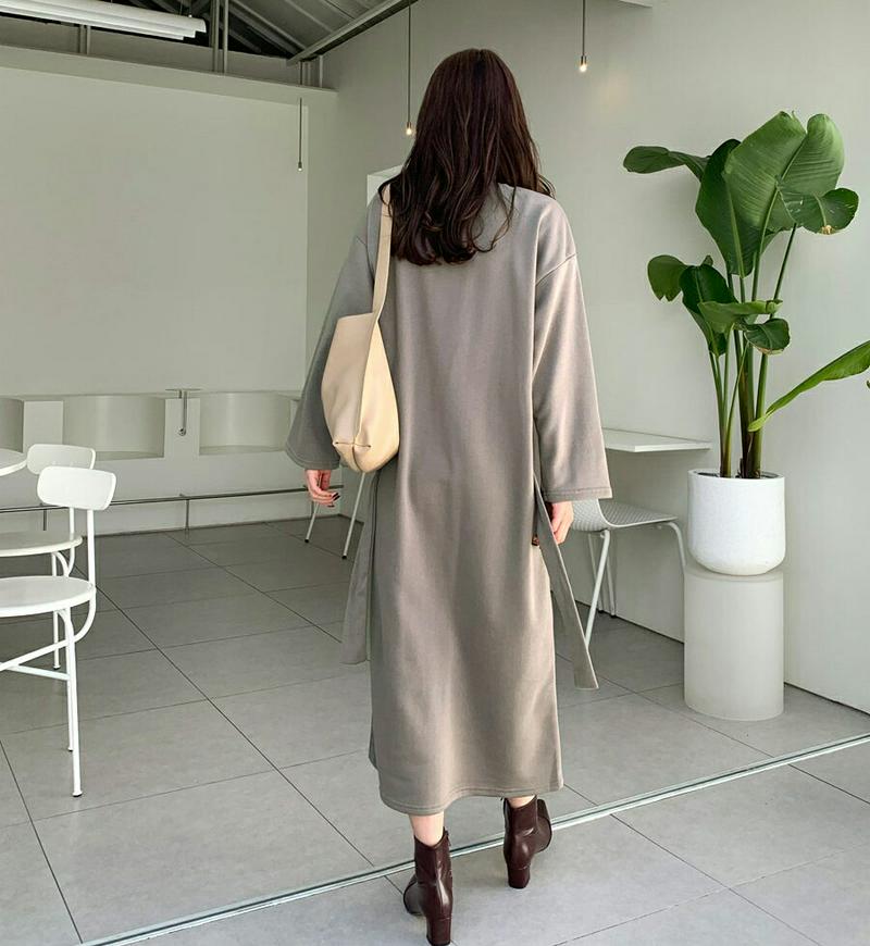 【新作10%OFF】裏起毛ラップワンピース・全4色・t64638 レディース【ops】【韓国 ファッション ワンピース ロングワ