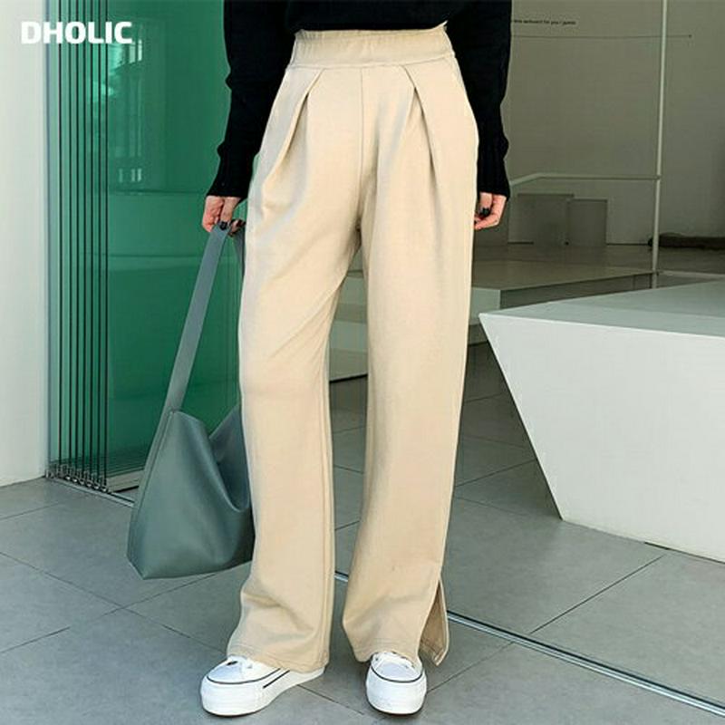 【新作10%OFF】フリルハイウエストパンツ・全4色・t64650 レディース【pt】【韓国 ファッション ボトムス ズボン パ