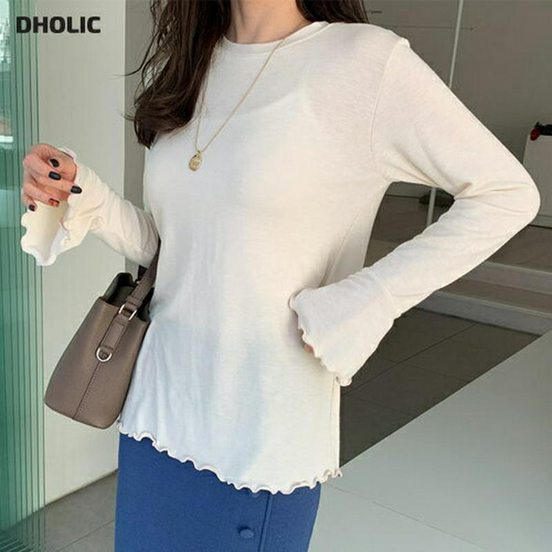 【新作10%OFF】ウェーブワイドスリーブTシャツ・全3色・t64629 レディース【tops】【韓国 ファッション トップス 