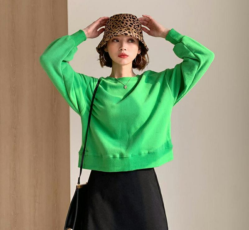 【新作10%OFF】裏起毛バックレースアップスウェット・全4色・t61445 レディース【tops】【韓国 ファッション トップ