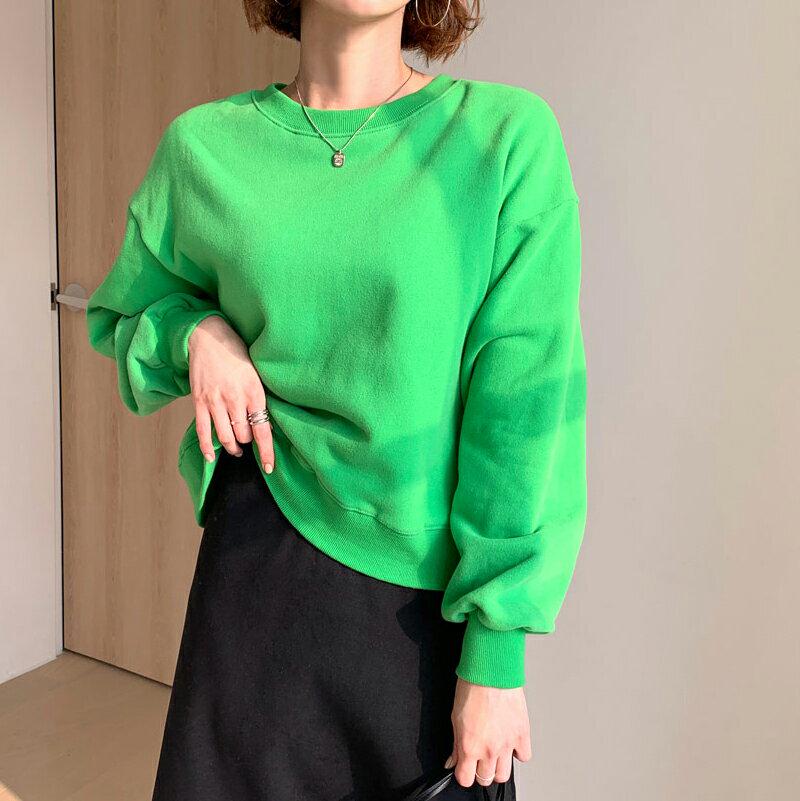 【新作10%OFF】裏起毛バックレースアップスウェット・全4色・t61445 レディース【tops】【韓国 ファッション トップ