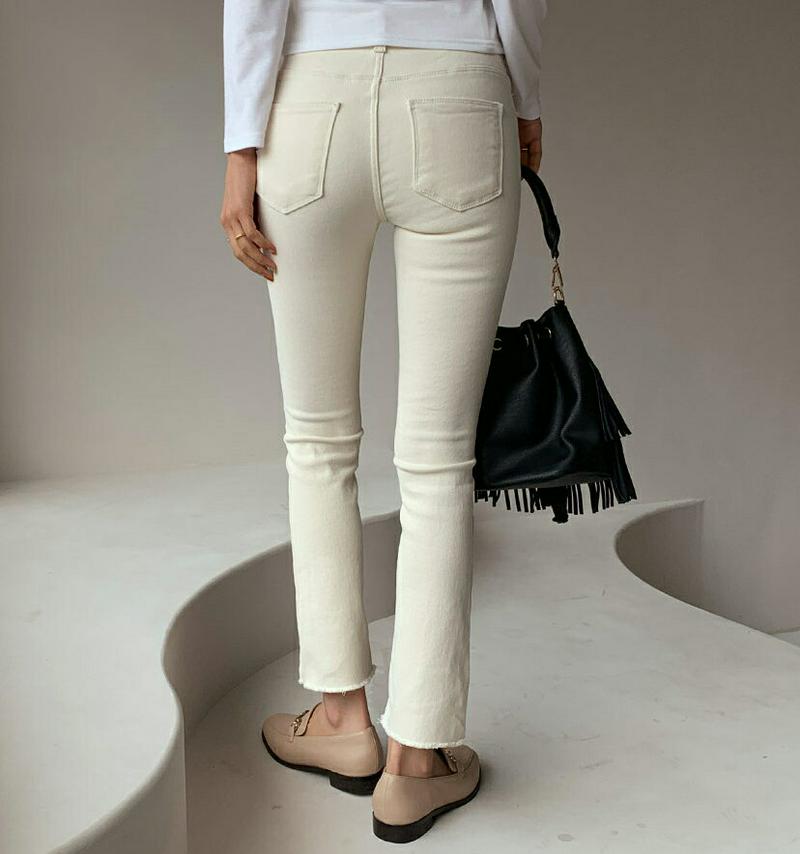 【新作10%OFF】裏起毛ツーボタンパンツ・全2色・t61476 レディース【pt】【韓国 ファッション ボトムス ズボン パン