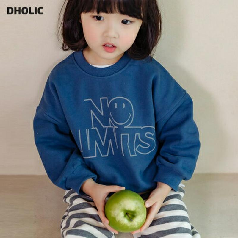 【新作10%OFF】スマイルロゴスウェット u06844 キッズ 【3~8才】【tops】【韓国 ファッション トップス スウェ