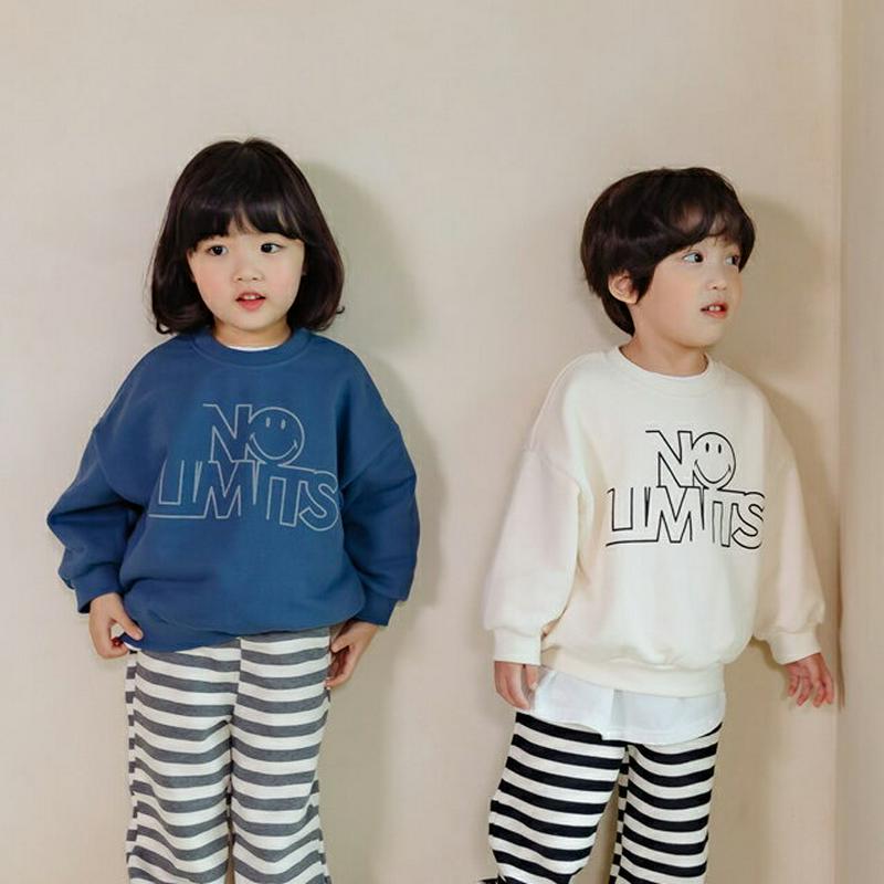 【新作10%OFF】スマイルロゴスウェット u06844 キッズ 【3~8才】【tops】【韓国 ファッション トップス スウェ