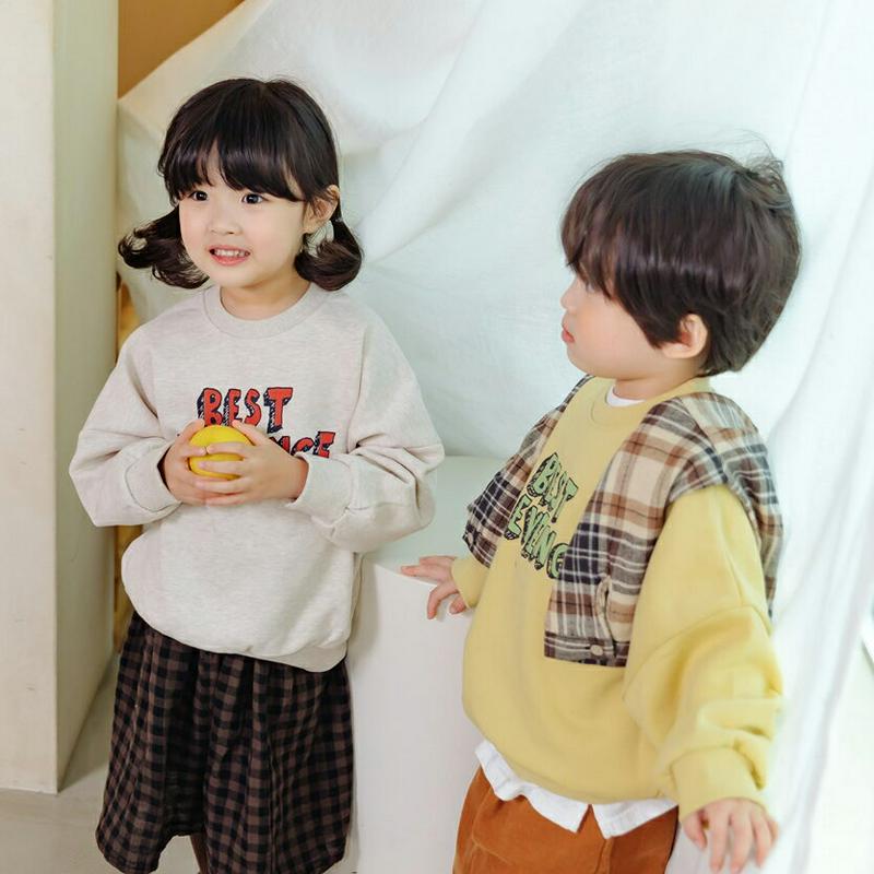 【新作10%OFF】BEST REVENGE.スウェット u06862 キッズ 【3~8才】【tops】【韓国 ファッション ト
