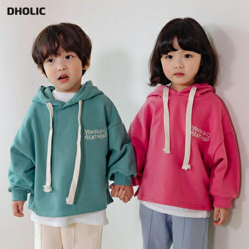 【新作10%OFF】スマイル刺繍ロゴフーディ u06982 キッズ 【3~8才】【tops】【韓国 ファッション トップス フー