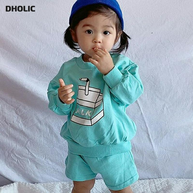 ミルクスウェット上下SET・u07593 キッズ【3~8才】【set】【セットアップ setup セット 上下 トップス スウェ