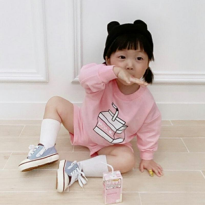 ミルクスウェット上下SET・u07593 キッズ【3~8才】【set】【セットアップ setup セット 上下 トップス スウェ