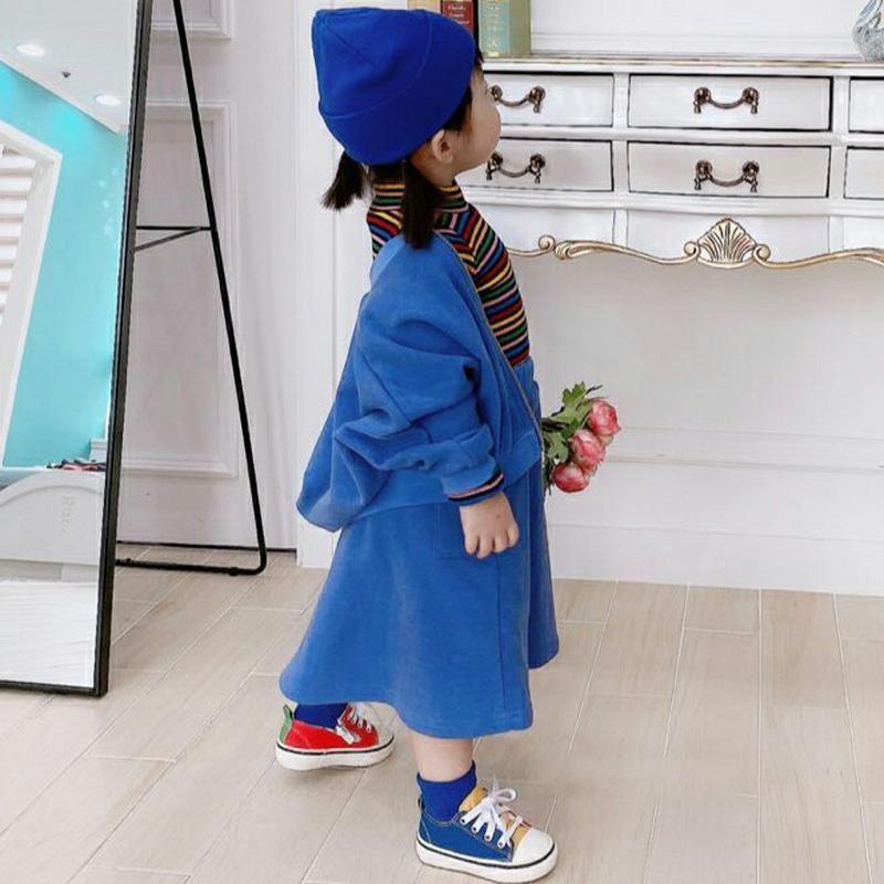 ポケットスカート・u07588 キッズ【3~8才】【sk】【スカート ロング ロングスカート ウエストゴム 単色 無地 シンプル