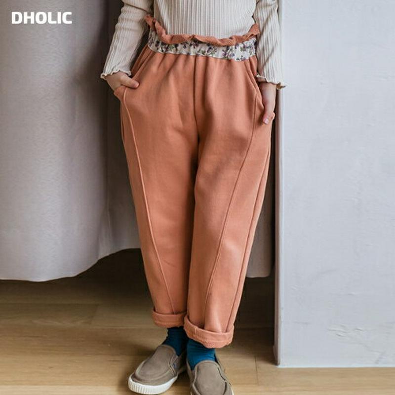 フラワーラインパンツ・u07570 キッズ【3~8才】【pt】【パンツ ズボン ロングパンツ 長ズボン ボトムス フラワー 花柄