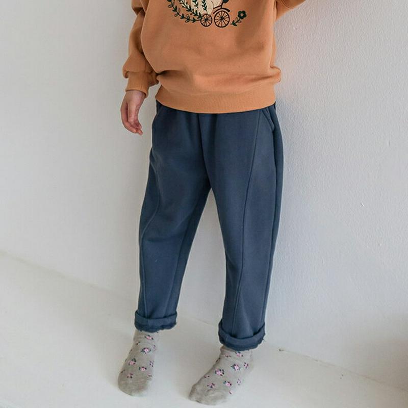 フラワーラインパンツ・u07570 キッズ【3~8才】【pt】【パンツ ズボン ロングパンツ 長ズボン ボトムス フラワー 花柄