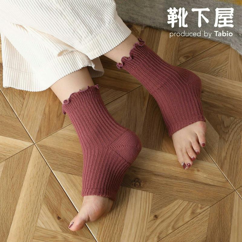 【あす楽】【Tabio】 毛混トップメロウかかとカバーソックス / 靴下屋 靴下 タビオ くつ下 カバー フットカバー レディー