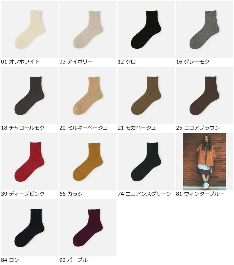 【全品送料無料★〜10/11 23:59迄】【あす楽】【靴下屋】 毛混ヘリンボーン柄ショートソックス / 靴下 タビオ Tabio くつ下 ショート レディース 日本製