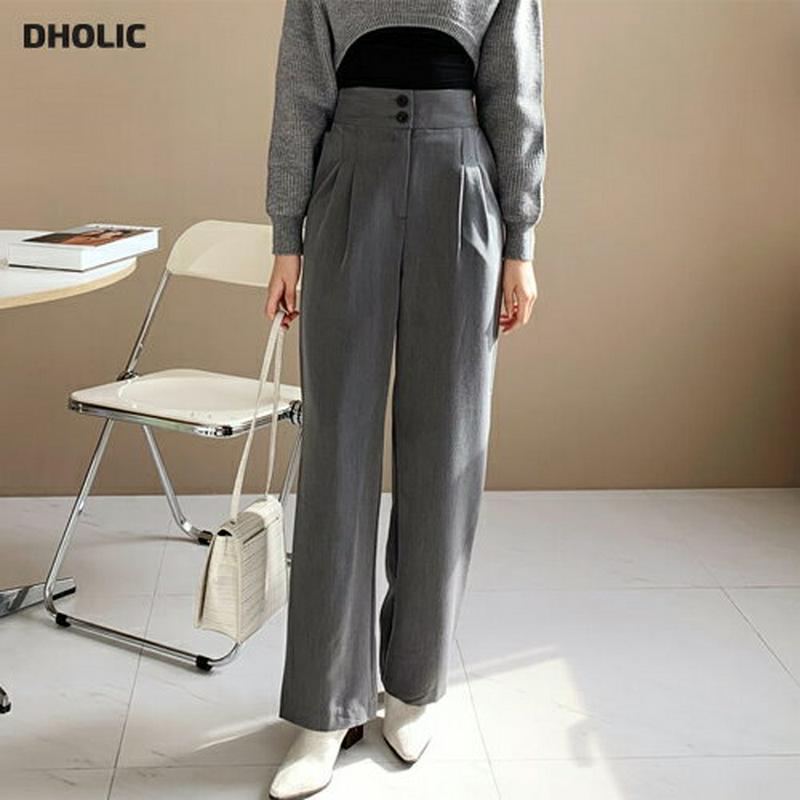 【新作10%OFF 】ツーボタンスラックス・全2色・t56076 レディース【pt】【韓国 ファッション ボトムス ズボン パン