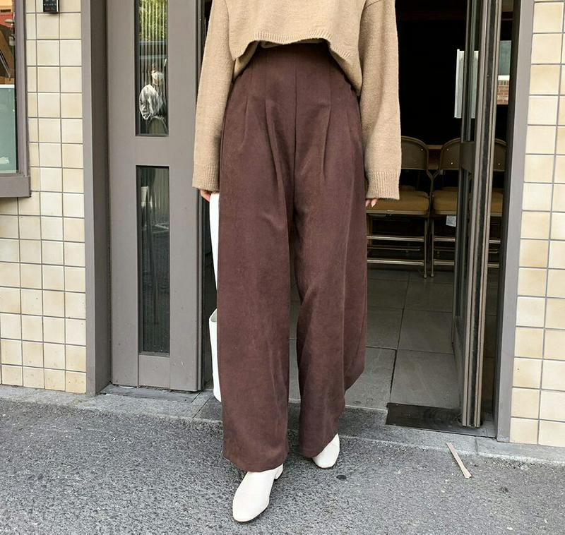 【新作10%OFF 】ツータックワイドパンツ・全4色・t56075 レディース【pt】【韓国 ファッション ボトムス ズボン パ