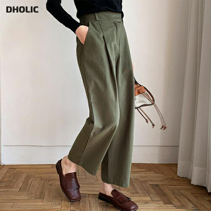 【新作10%OFF 】コットンワイドパンツ・全3色・t64727 レディース【pt】【韓国 ファッション ボトムス ズボン パン