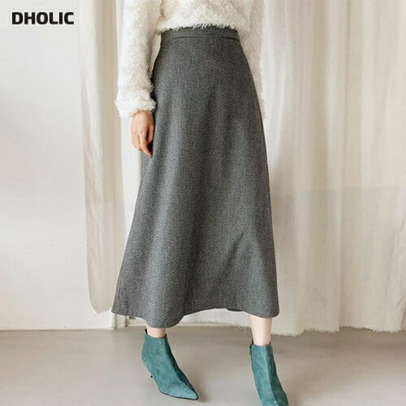 【新作10%OFF 】ハウンドトゥースフレアスカート・全3色・t64729 レディース【sk】【韓国 ファッション ボトムス ス